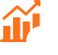 Marketing Analytics & ROI Tracking Analytics and growth chart icon