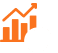 Data-Driven Growth Strategy Marketing performance and growth analytics icon