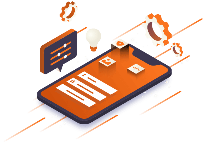 Modern mobile user interface mockup showcasing app layout on smartphone screen