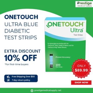 OneTouch Ultra Blue test strips ad by G2C