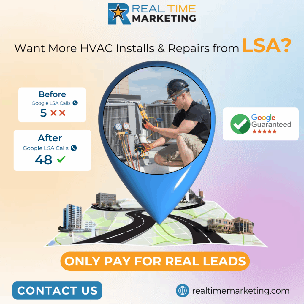 Facebook ad creative for HVAC services marketing