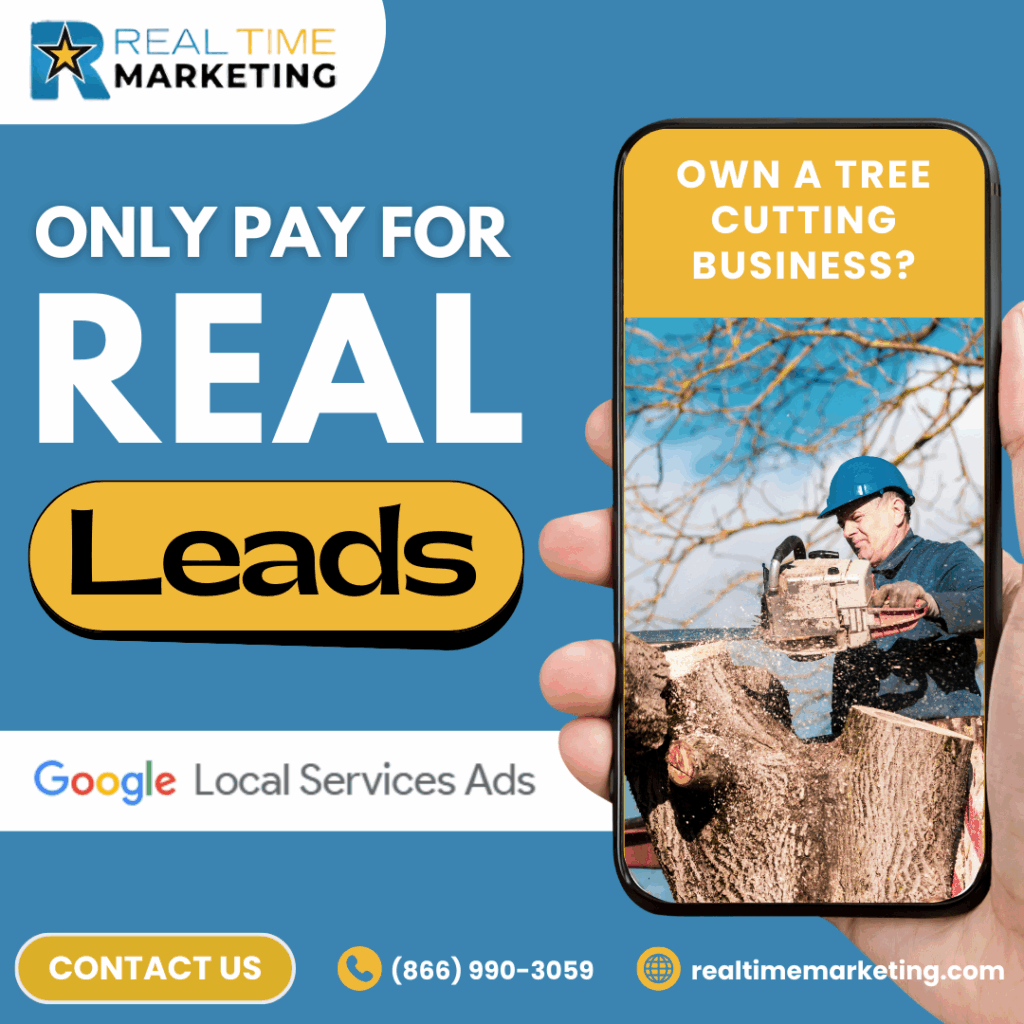 Paid social creative for tree cutting and landscaping services