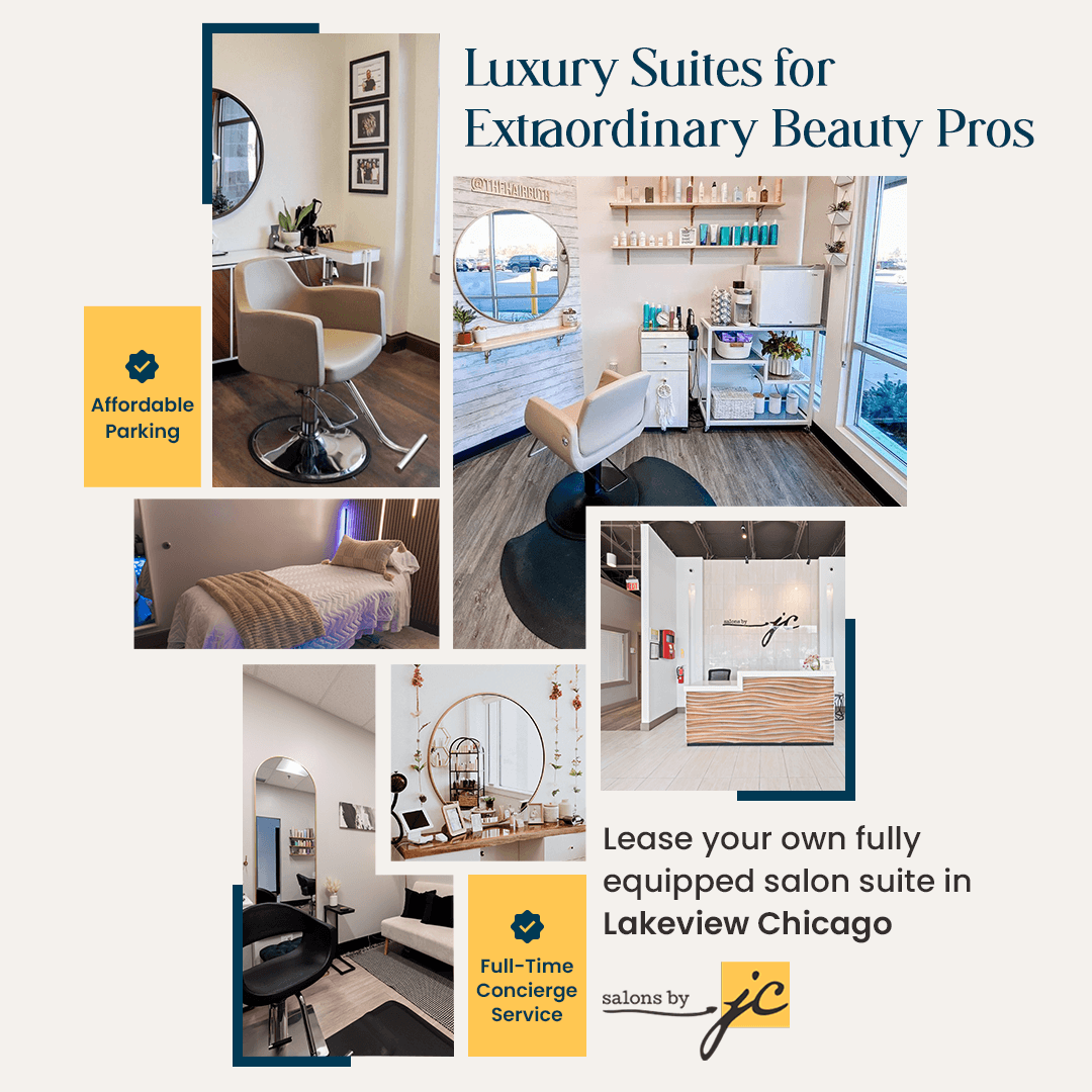 Luxury salon suites collage