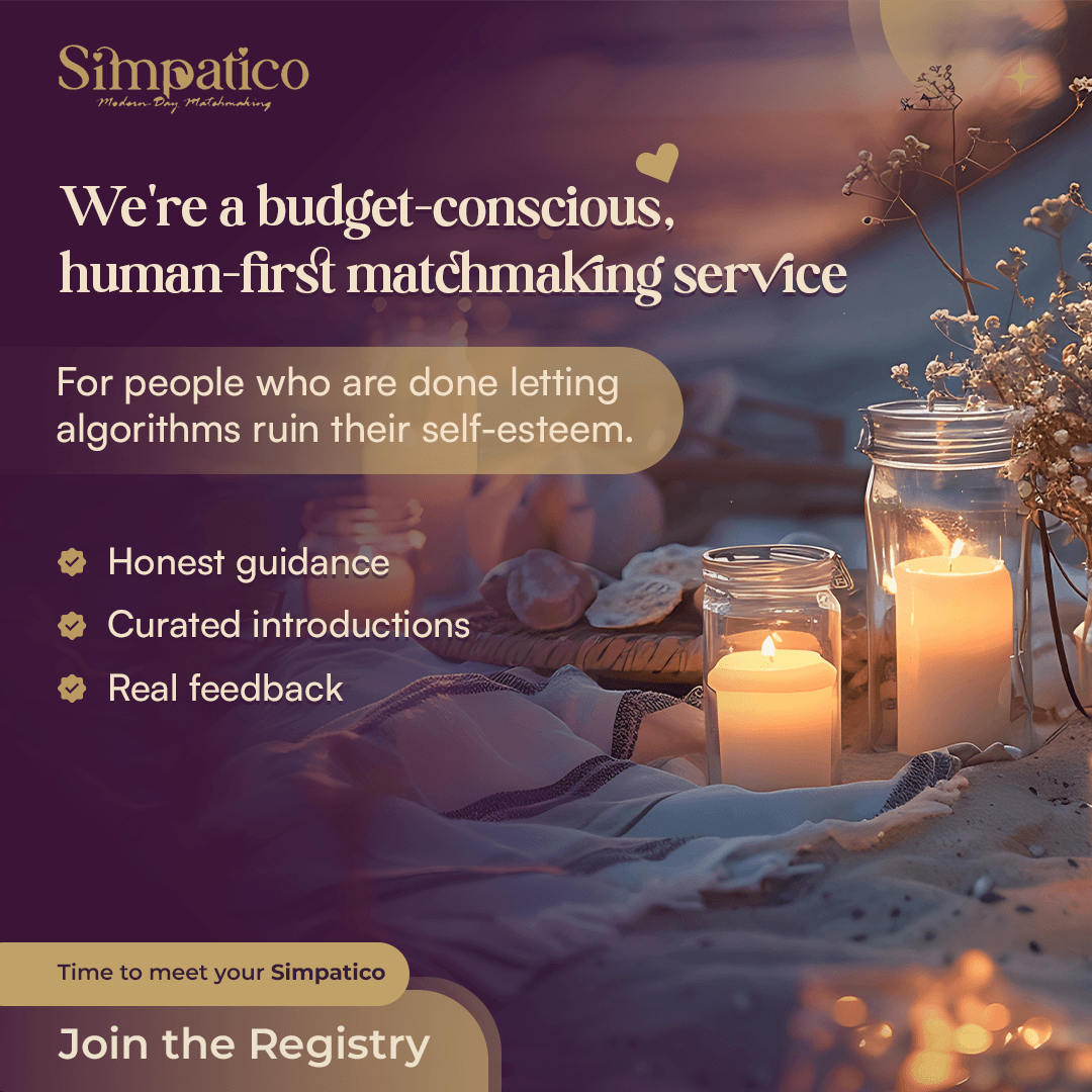 Matchmaking service candlelit ad
