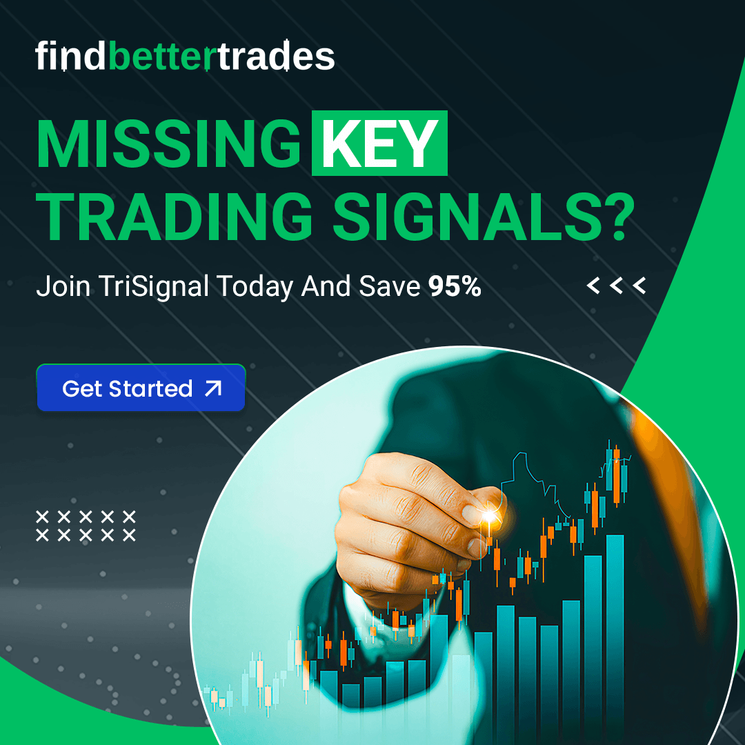 Hand on trading chart