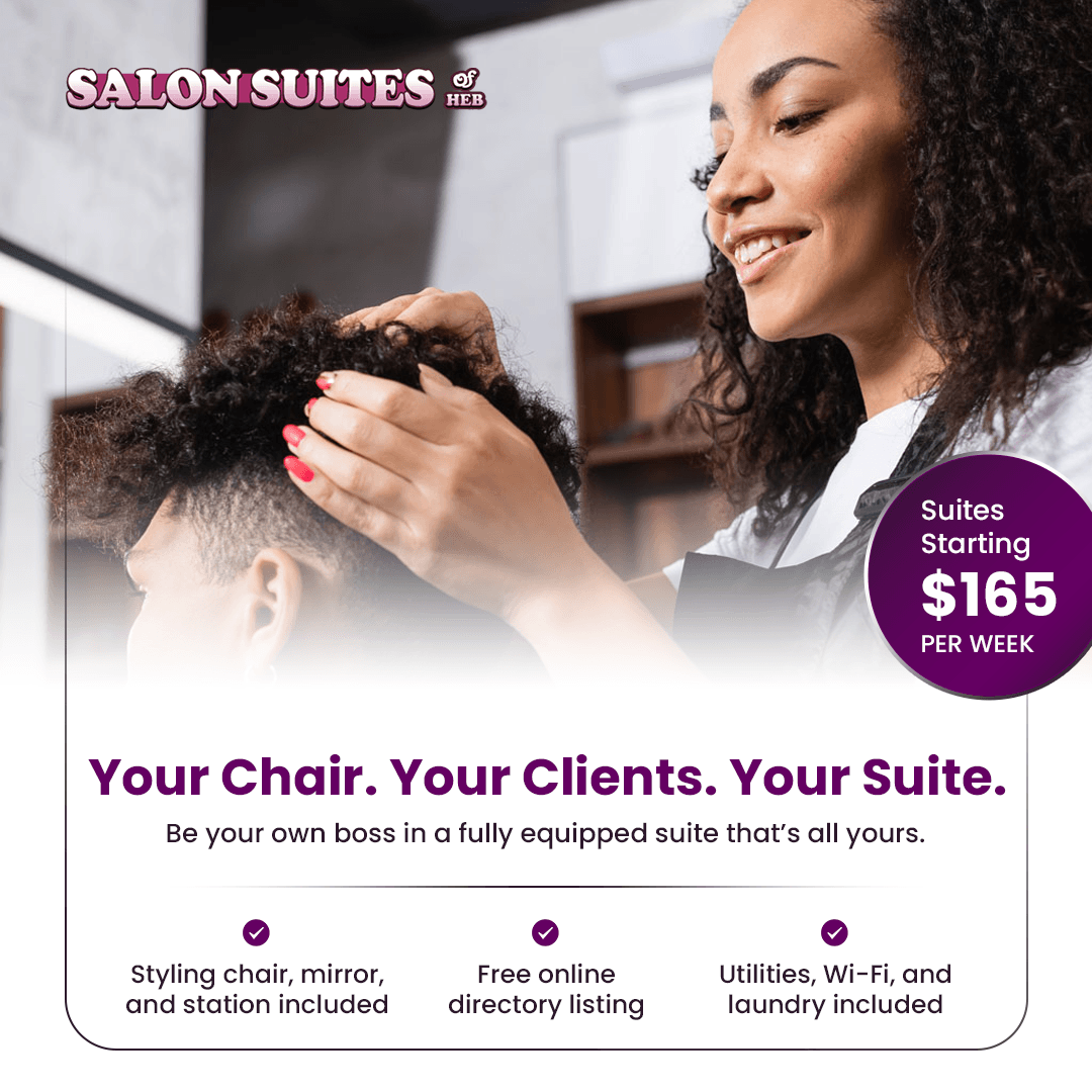 Stylist working on client