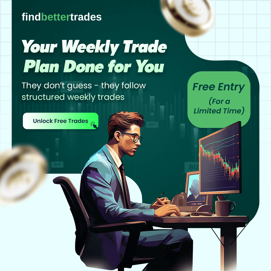 Trader at computer desk