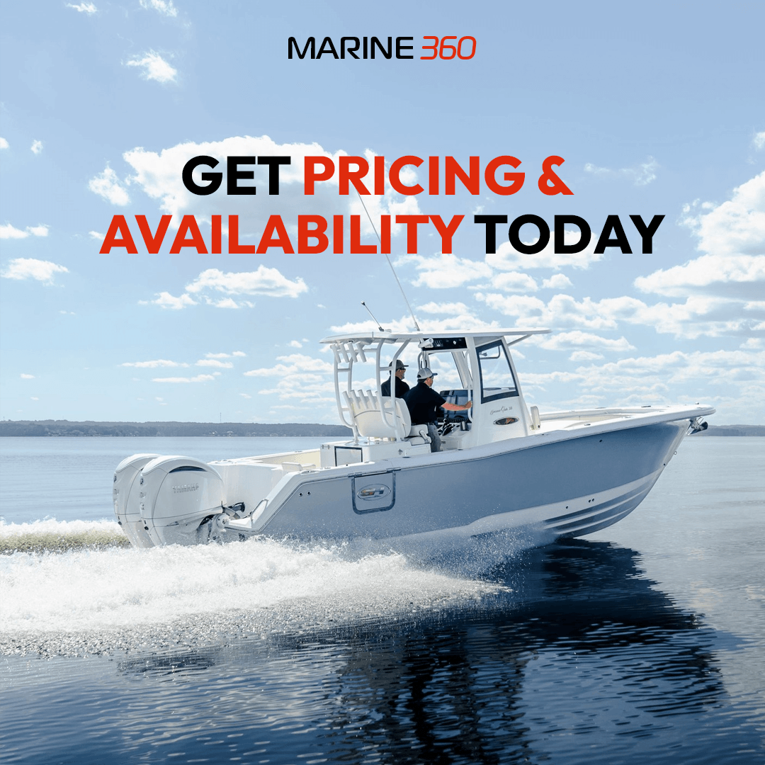 Center console fishing boat
