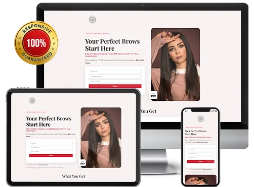 Perfect Brows Landing Page