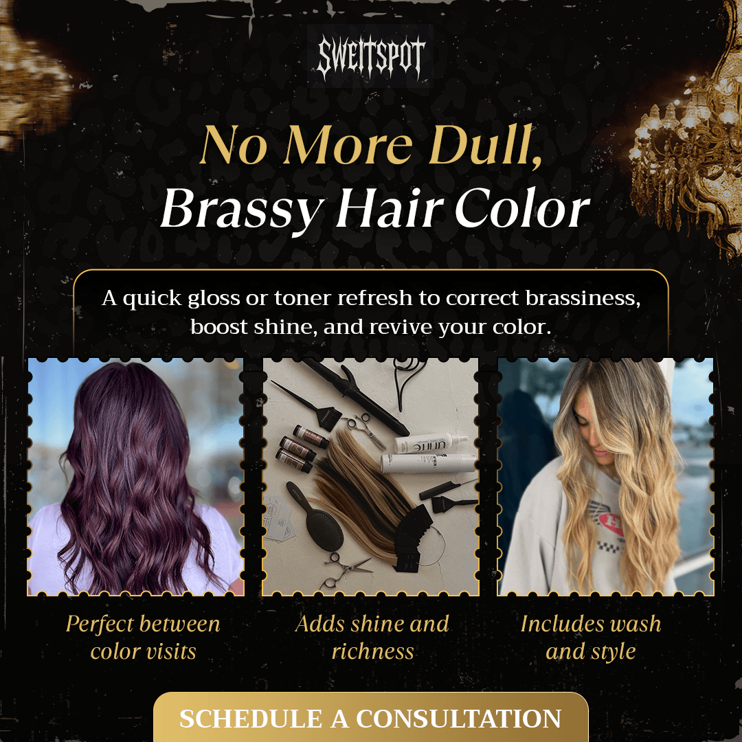 Hair gloss toner results